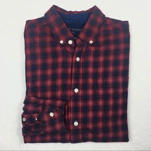 Tommy Hilfiger 'Custom Fit' Long Sleeve Checker Patterned Shirt
